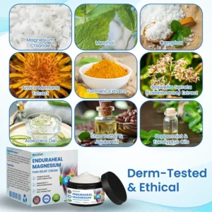 NESLEMY® EnduraHeal Magnesium Pain Relief Cream (Treats Arthritis, Neuropathy, Rheumatism, Sports Injuries & More)