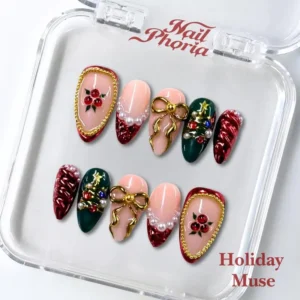 NESLEMY｜Euphoric Holiday Collection | MEGA LIVE 10PCS Handmade Press On Nails