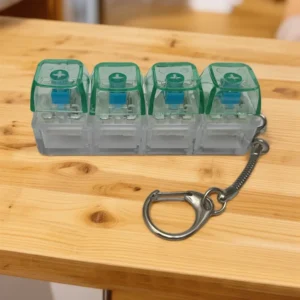 NESLEMY™🧸Fidget Toys, Stress Relief Model, LED Keyboard Keychain