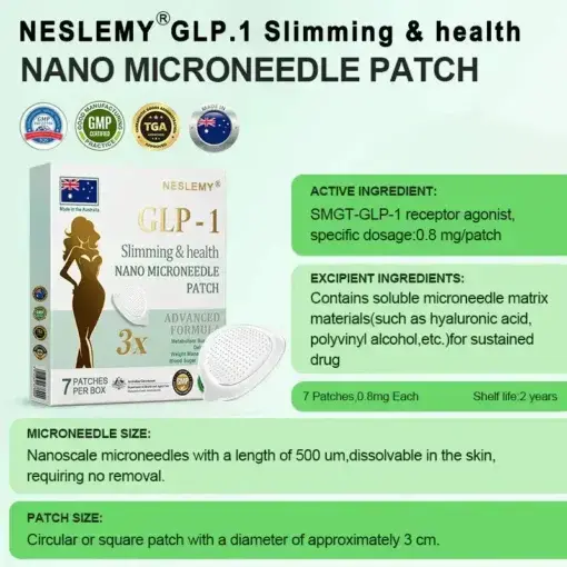 NESLEMY®Tirzepatide Slimming & health NANO MICRONEEDLE PATCH